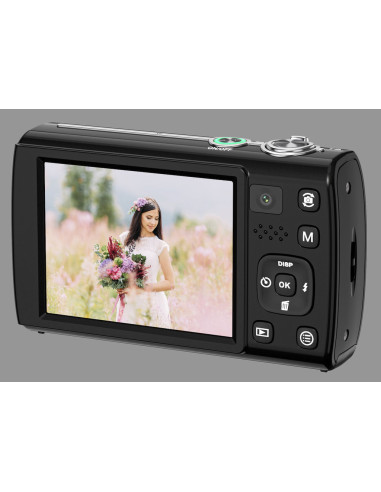 ASAKY PHOTO DIGITAL CAMERA SHUTTLE TOUCH S100 48MP 2,8" IPS TFT 5K BLACK OPTICAL ZOOM 5X DOPPIA OTTICA